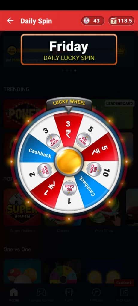 Big Cash Win - Best Paisa Kamane Wala Spin Game