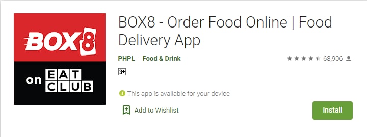 Box8 App – Order Khana Online App