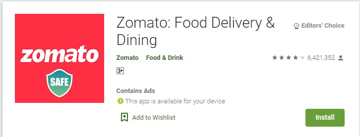 Zomato App – Best Khana Order Karne Wala App