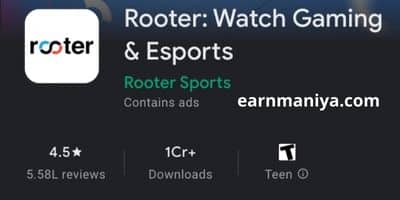 Rooter App – Diamond Kamane Wala Game App