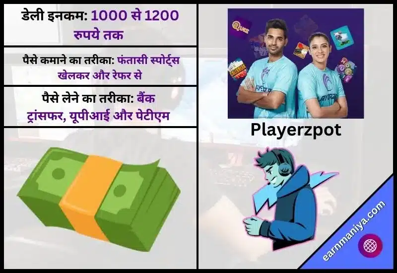 प्लेयरज़पॉट गेम (Playerzpot Game App) - Game Khelo Paisa Jeeto Paytm Cash