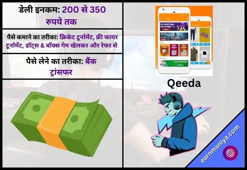 क़ीदा ऐप (Qeeda Game) - गेम खेलो पैसा जीतो एप